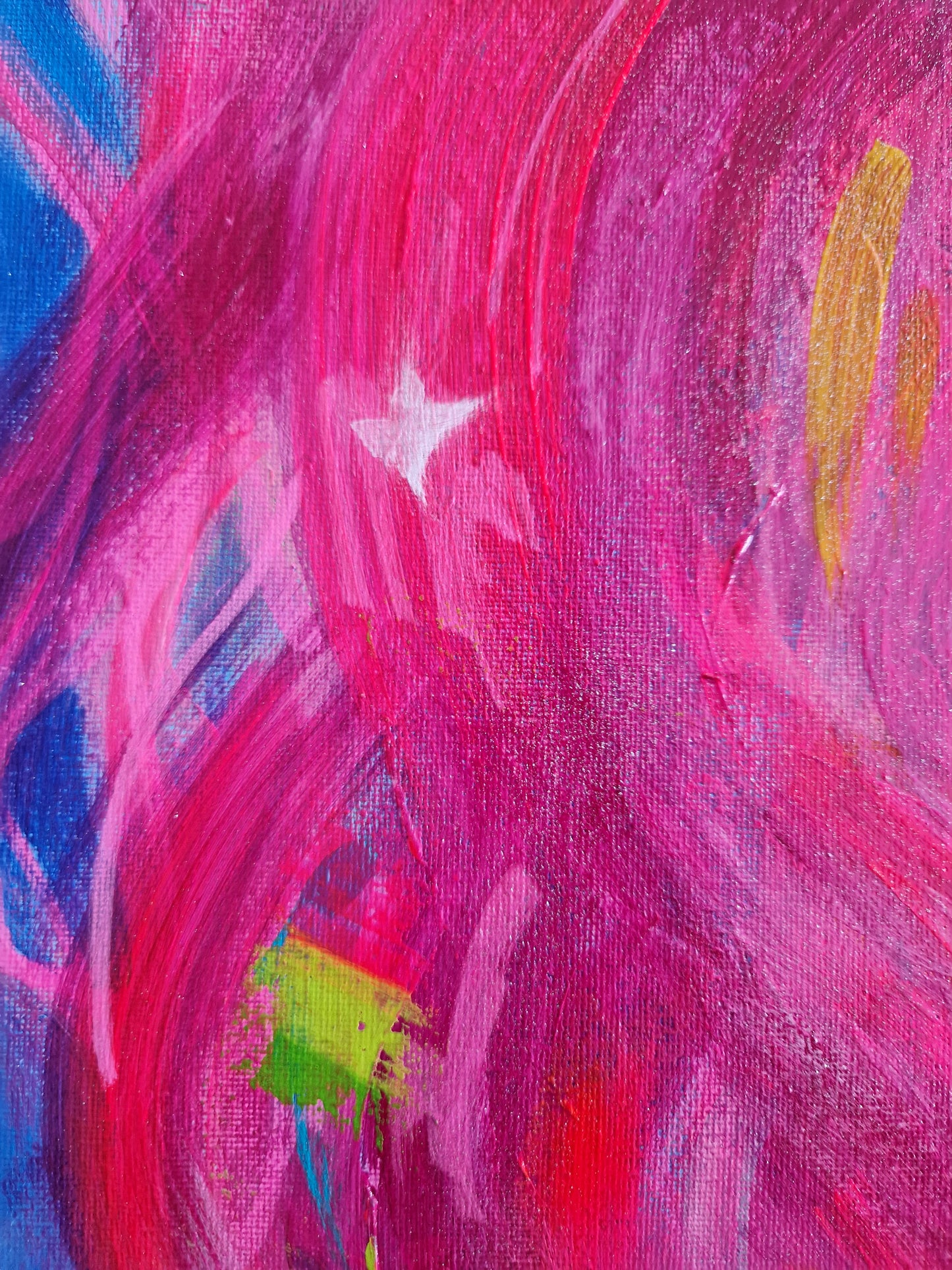 "Electric Affair" Original Mixed Media Painting 60x80cm