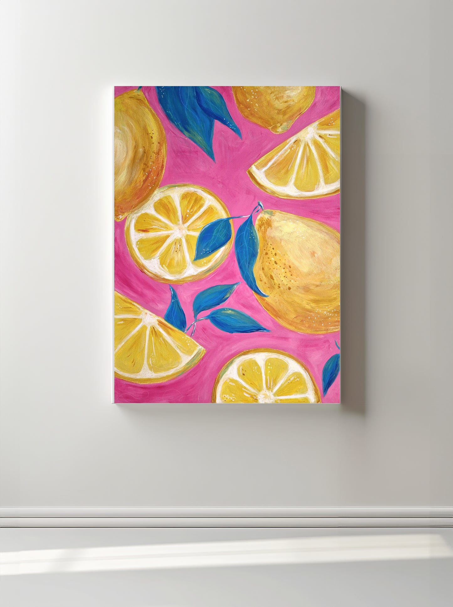 "Pulp and Peel" Original Mixed Media Painting 50x70cm