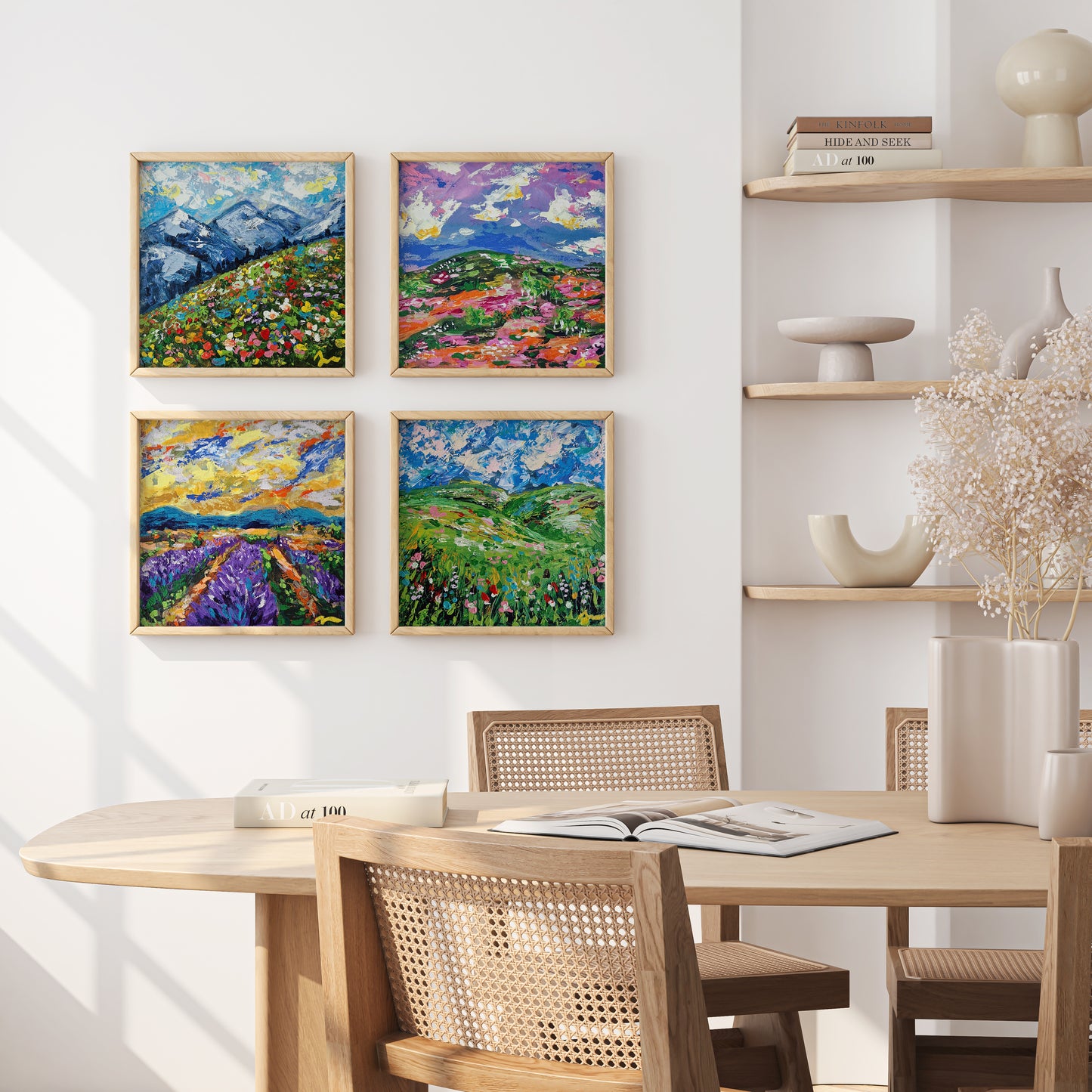 "Bloomrise" Original Acrylic Painting 20x20cm