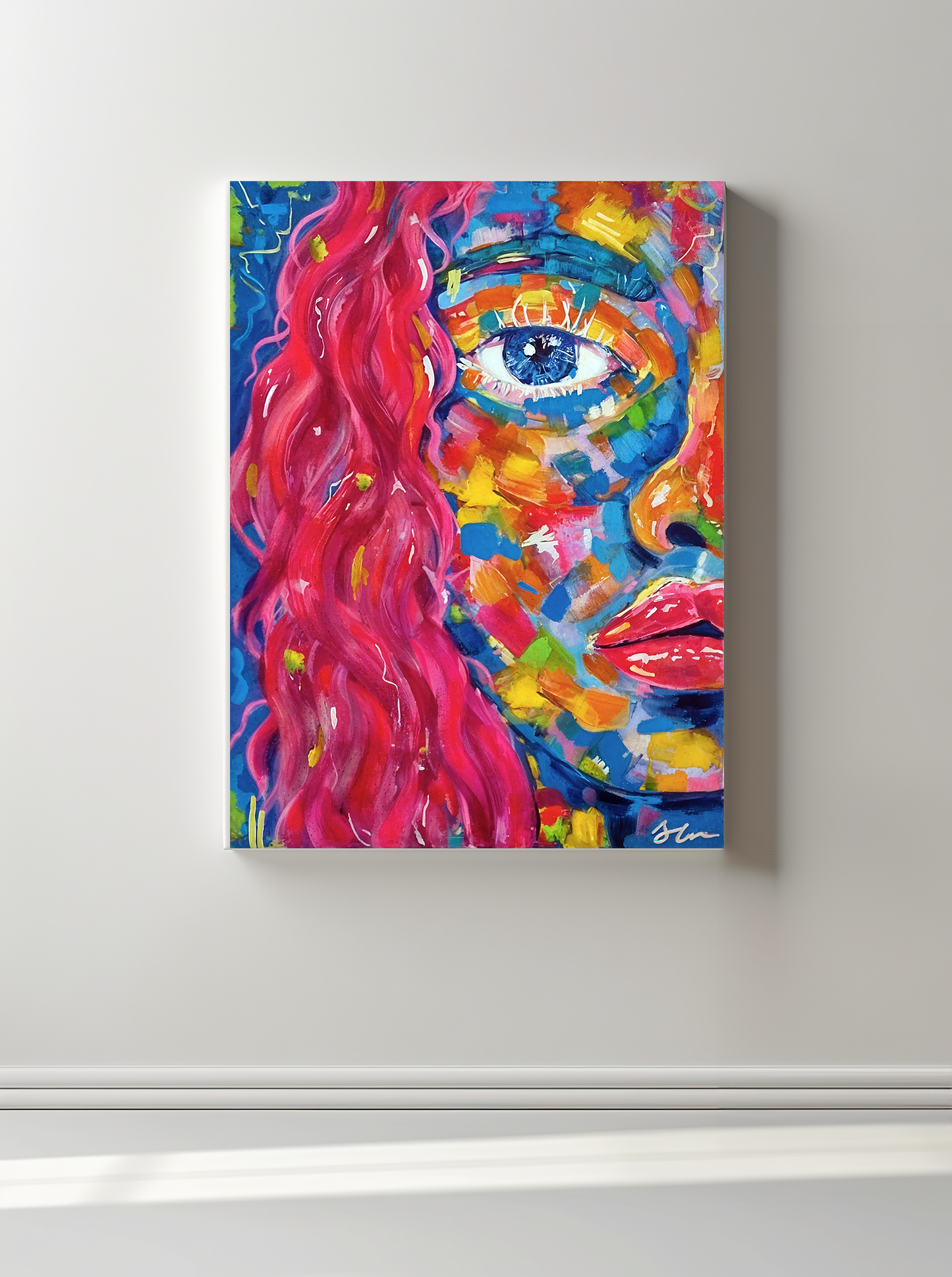 Electric Affair Original Mixed Media Painting 60x80cm