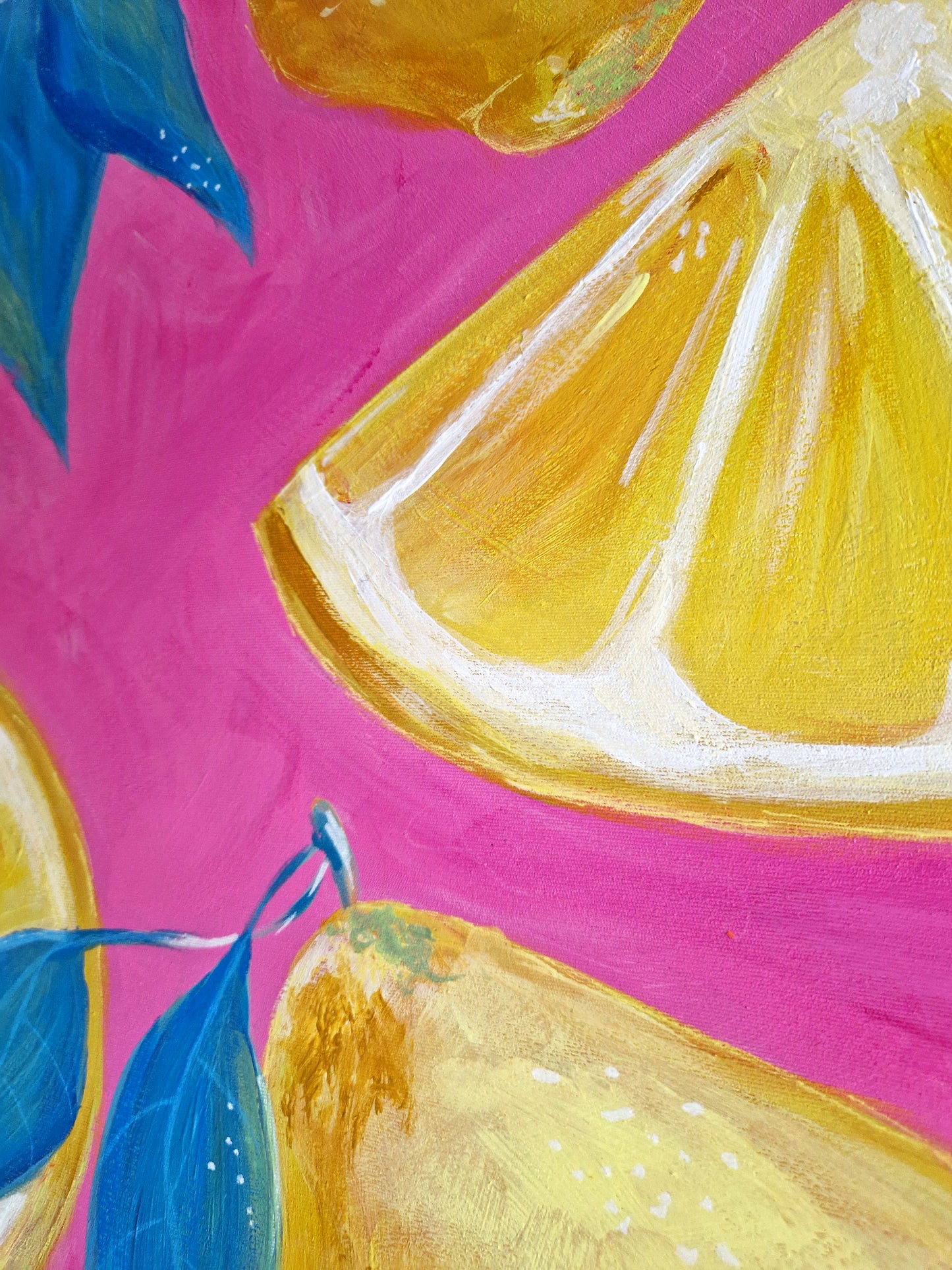 "Pulp and Peel" Original Mixed Media Painting 50x70cm